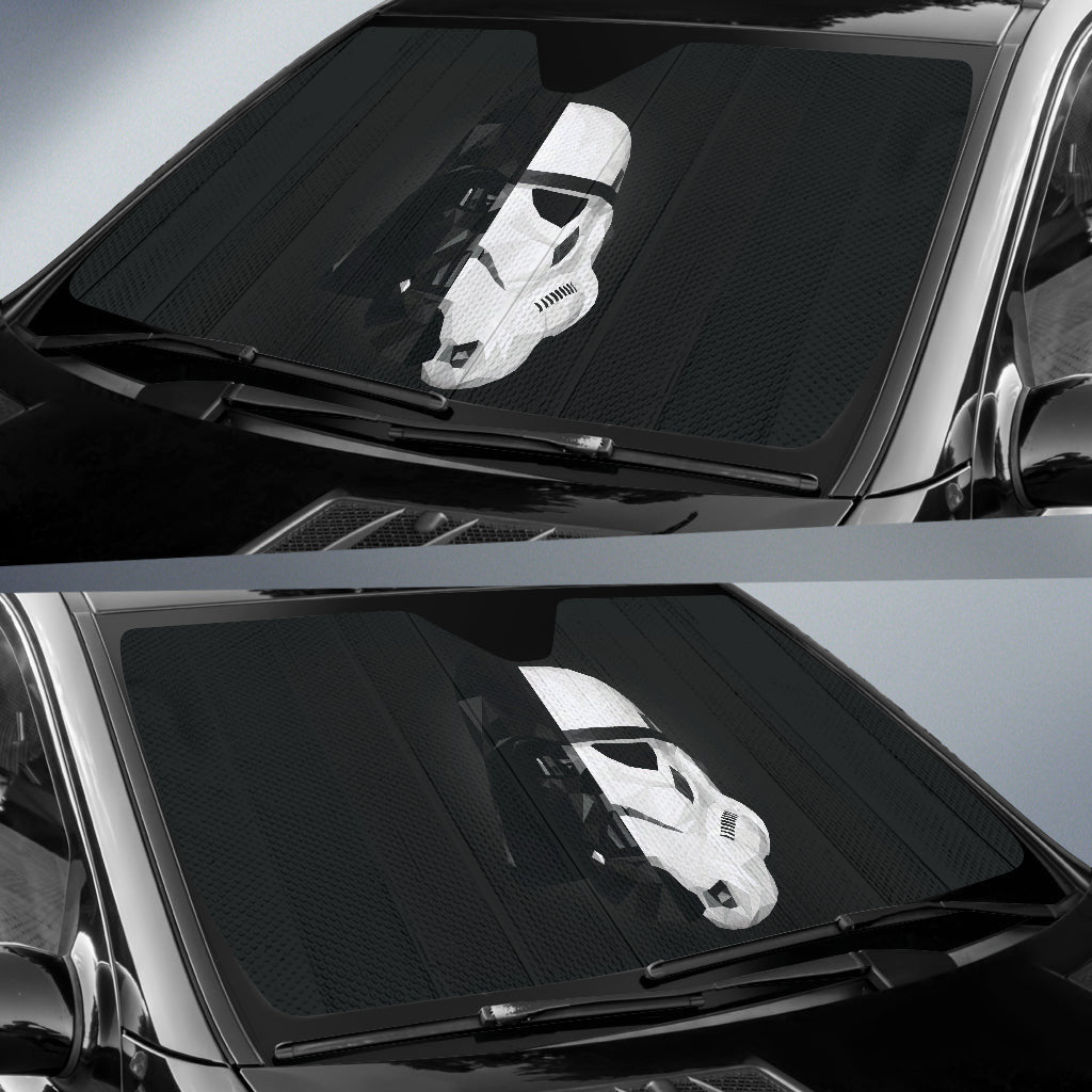 Stormtrooper Darth Vader Half Face Star Wars Car Auto Sun Shades