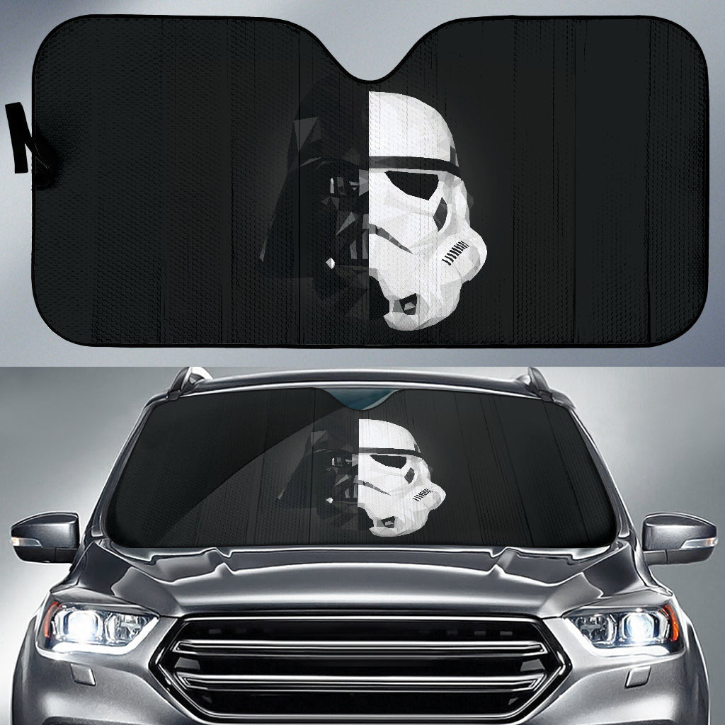 Stormtrooper Darth Vader Half Face Star Wars Car Auto Sun Shades