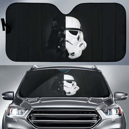 Stormtrooper Darth Vader Half Face Star Wars Car Auto Sun Shades