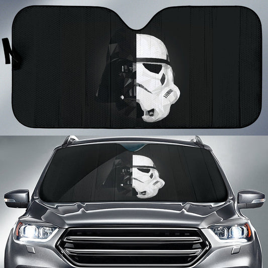 Stormtrooper Darth Vader Half Face Star Wars Car Auto Sun Shades