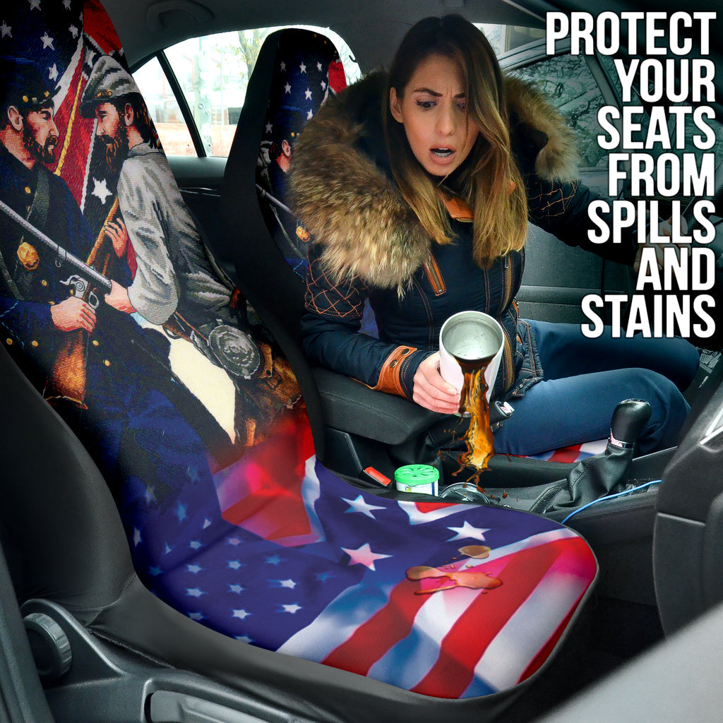 US American Civil War Car Seat Covers Style