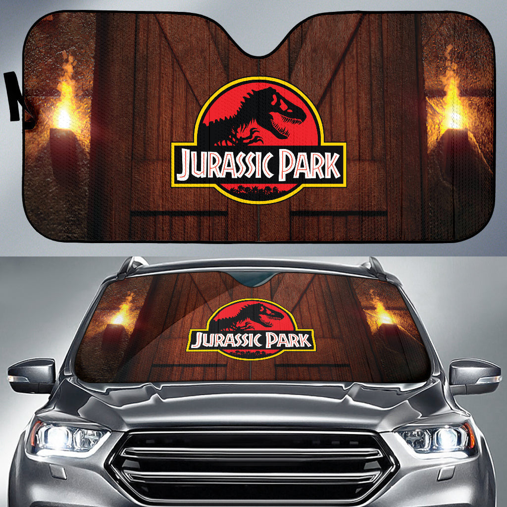 Amazing Best Gift Idea Jurassic Park Printed Car Auto Sun Shades