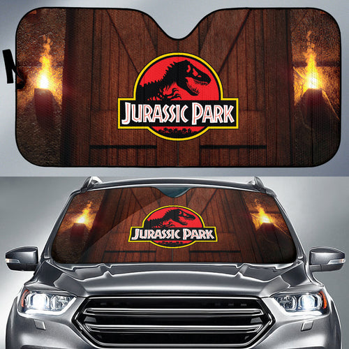 Amazing Best Gift Idea Jurassic Park Printed Car Auto Sun Shades