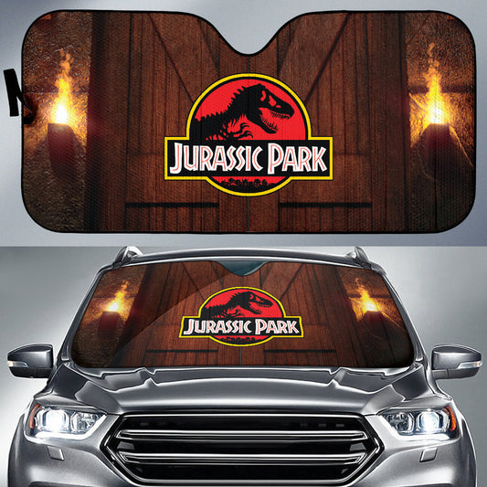 Amazing Best Gift Idea Jurassic Park Printed Car Auto Sun Shades