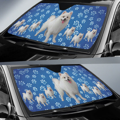 Pomeranian Car Auto Sun Shades Full Set