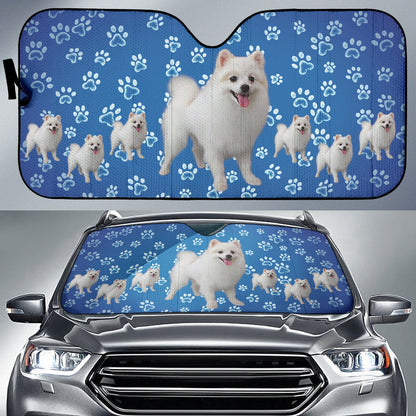 Pomeranian Car Auto Sun Shades Full Set