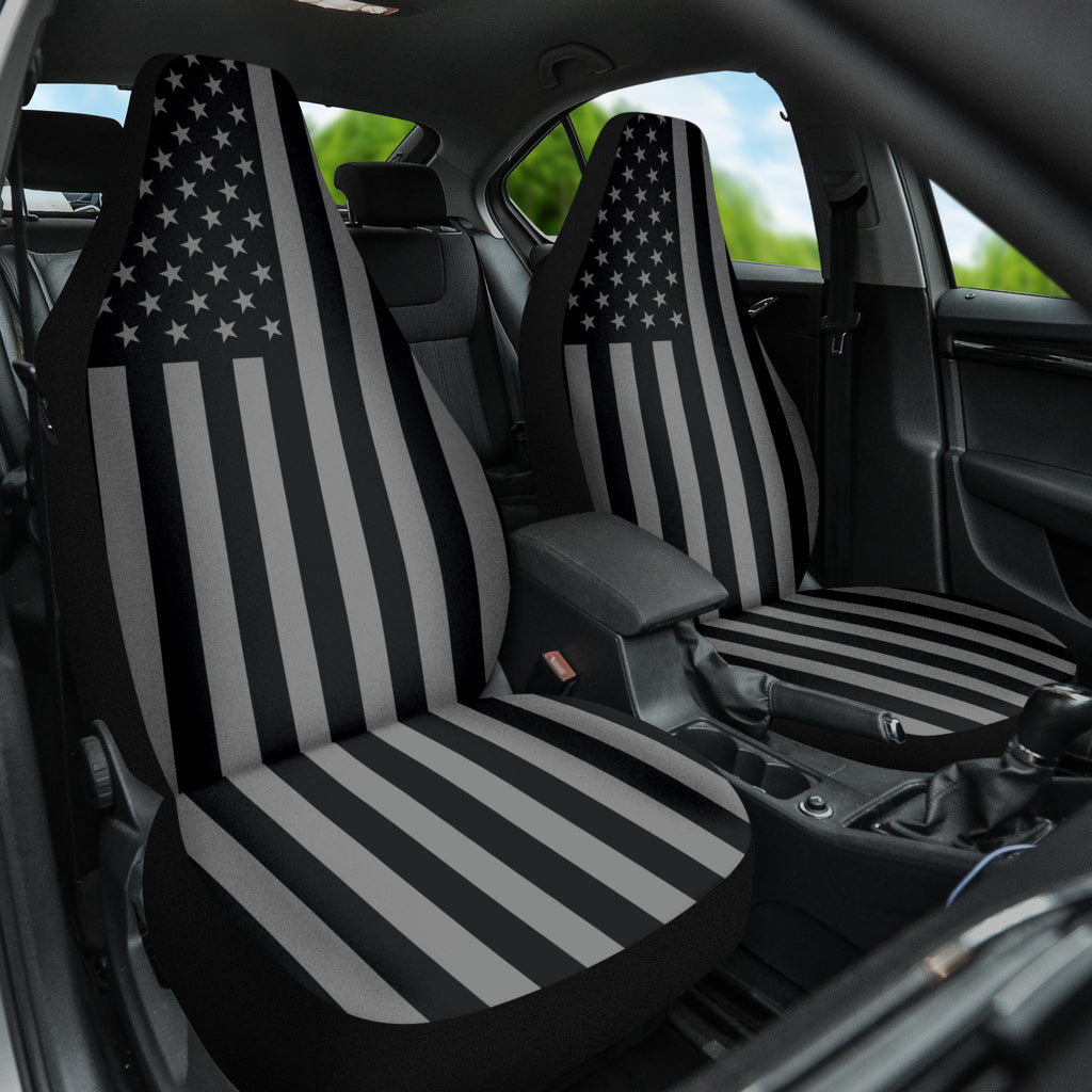 Patriotic American Flag Print Front Car Seat Cover