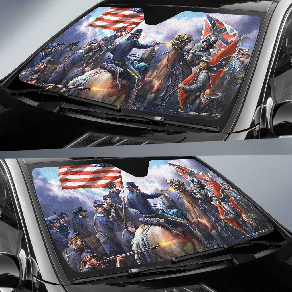 US American Civil War Car Auto Sun Shades Style