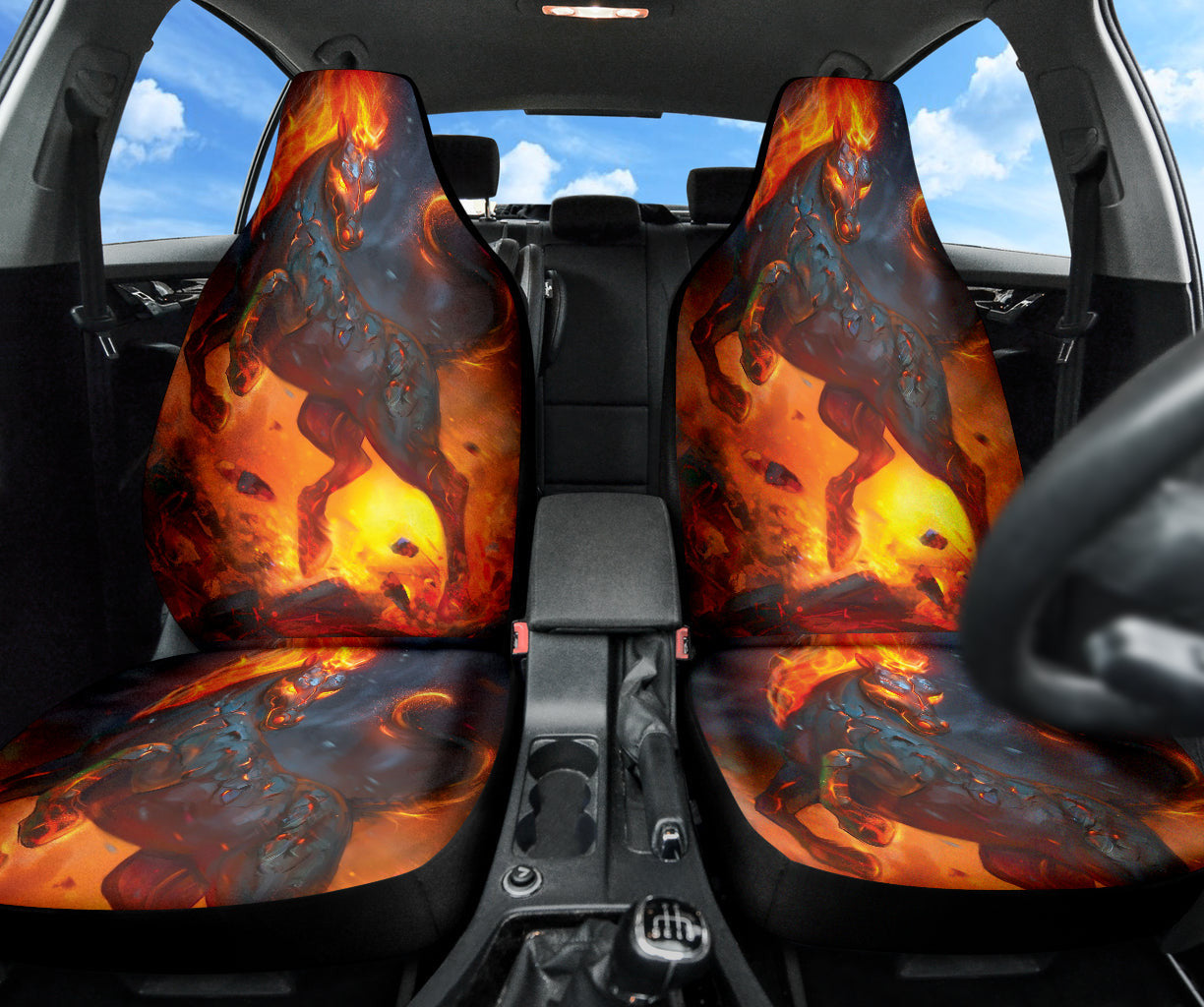 Fire Horse Car Seat Covers