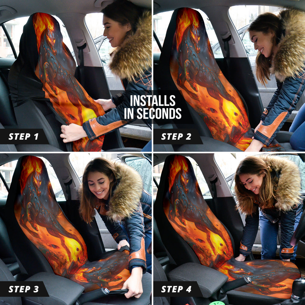 Fire Horse Car Seat Covers