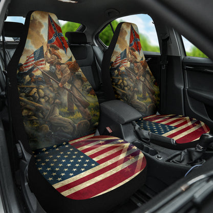 US American Civil War Car Seat Covers Style