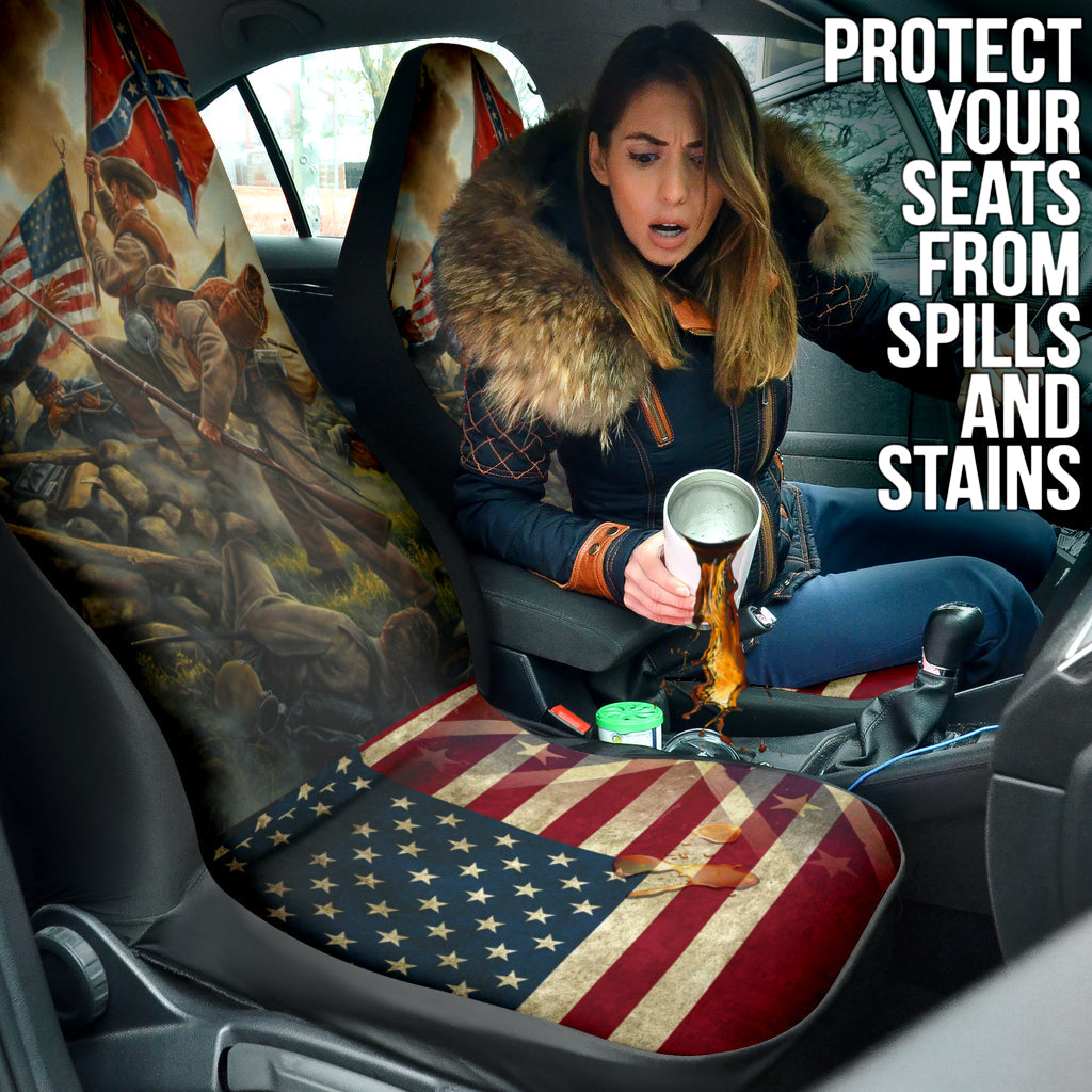 US American Civil War Car Seat Covers Style