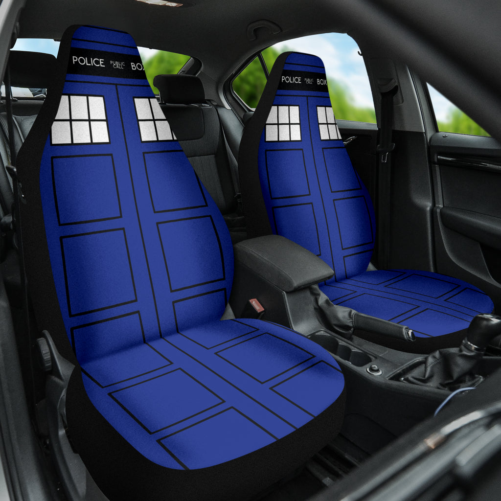Tardis Doctor Who Inspired Police Public Call Box Car Seat Covers