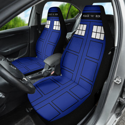 Tardis Doctor Who Inspired Police Public Call Box Car Seat Covers