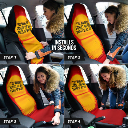 Compliment Quote You Make Me Forget The Bad Parts of My Day Car Seat Covers Style