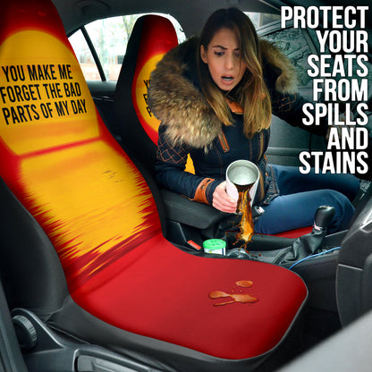 Compliment Quote You Make Me Forget The Bad Parts of My Day Car Seat Covers Style
