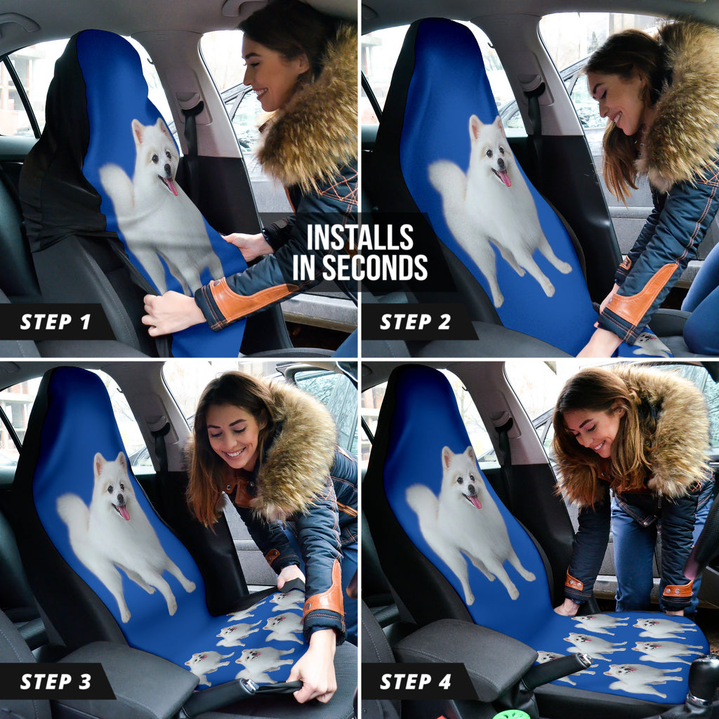 Pomeranian Car Seat Covers Full Set