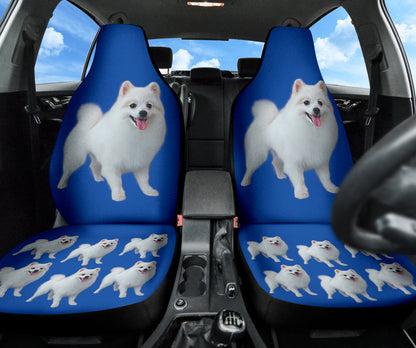 Pomeranian Car Seat Covers Full Set