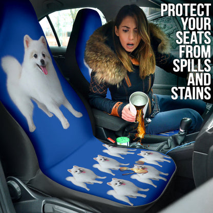 Pomeranian Car Seat Covers Full Set