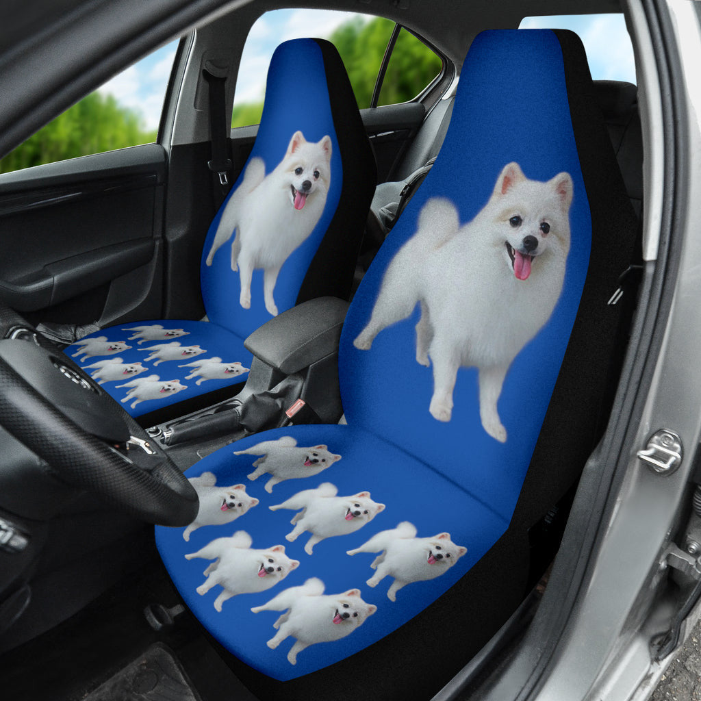 Pomeranian Car Seat Covers Full Set
