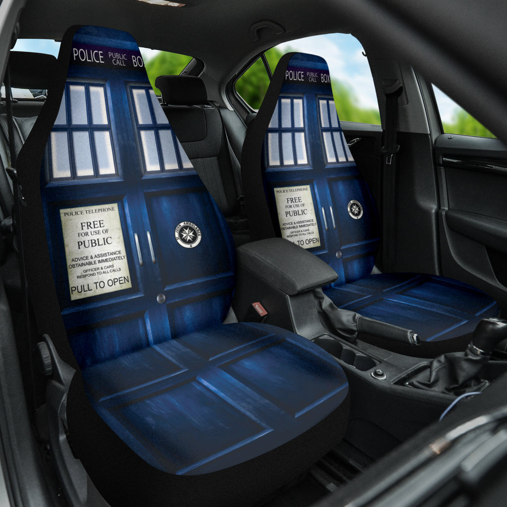 Police Box Telephone Tardis Doctor Who Car Seat Covers