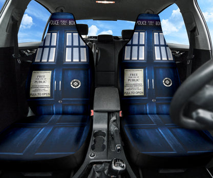 Police Box Telephone Tardis Doctor Who Car Seat Covers