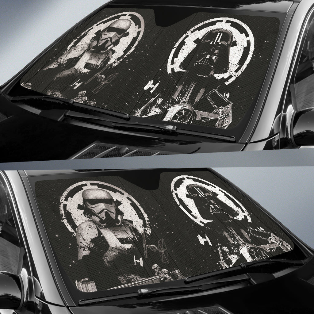 Star Wars Darth Vader Stormtrooper Soldier Car Auto Sun Shades