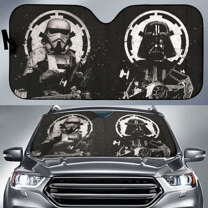 Star Wars Darth Vader Stormtrooper Soldier Car Auto Sun Shades
