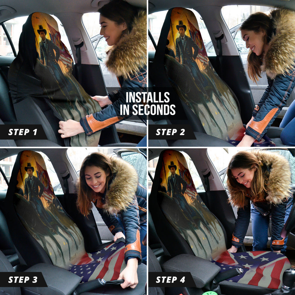 US American Civil War Car Seat Covers Style