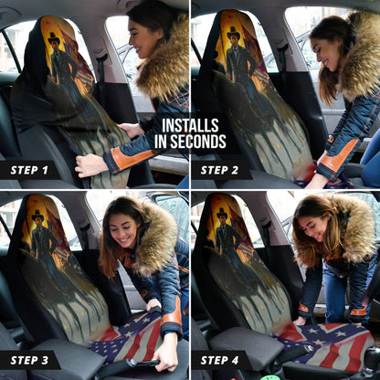 US American Civil War Car Seat Covers Style