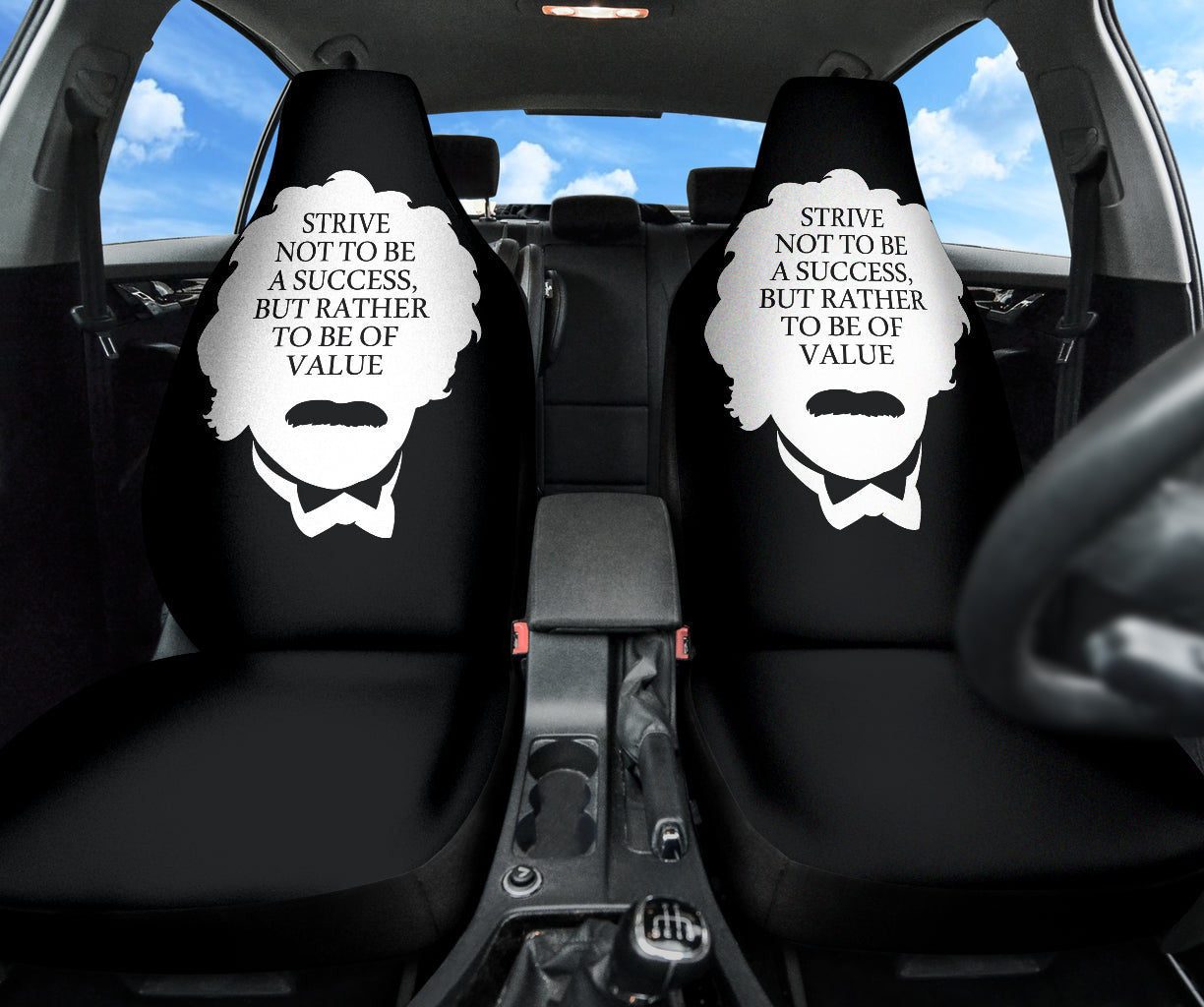 Compliment Quote Strive Not To Be A Success, But Rather To Be Of Value Car Seat Covers Style