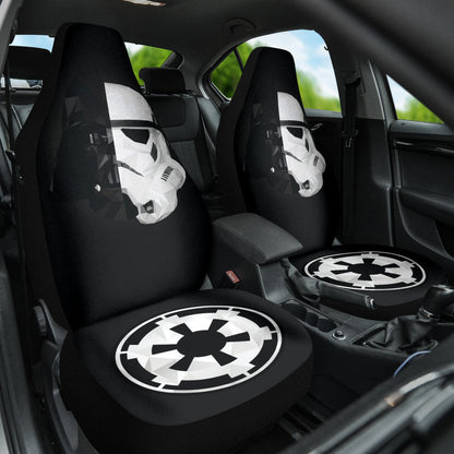 Stormtrooper Darth Vader Half Face with Galactic Empire Logo Star Wars Car Seat Covers