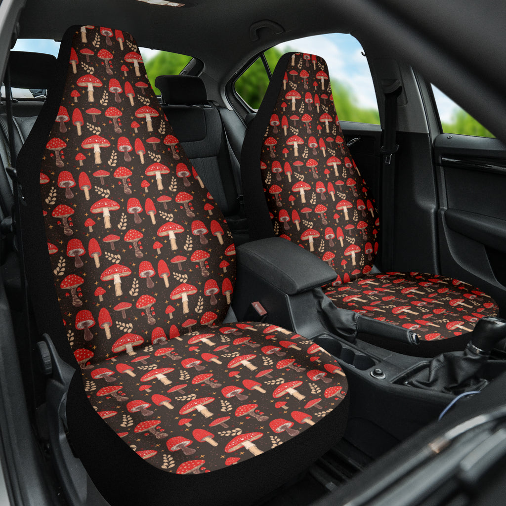 Red Mushroom Car Seat Covers