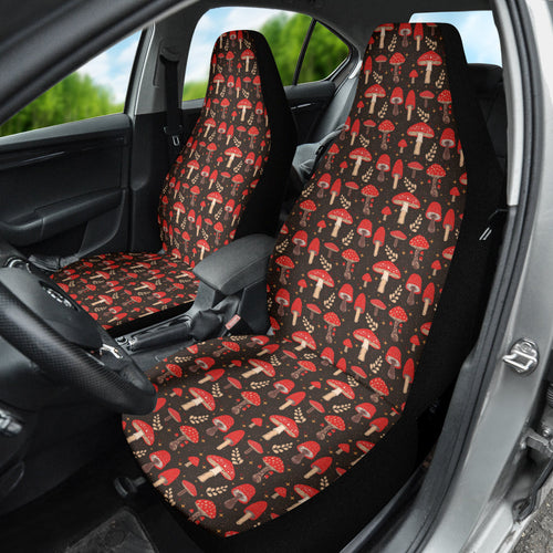 Red Mushroom Car Seat Covers