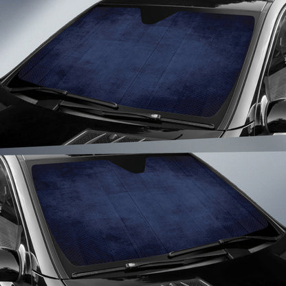 Navy Blue Grunge Car Auto Sun Shades