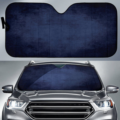 Navy Blue Grunge Car Auto Sun Shades