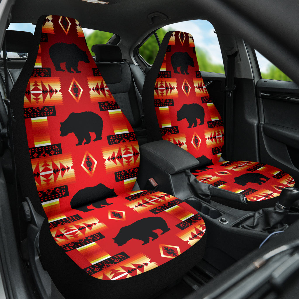 Seven Tribes Red Bear Car Seat Covers