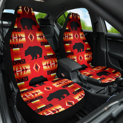 Seven Tribes Red Bear Car Seat Covers