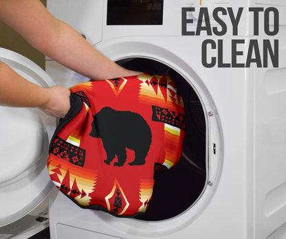 Seven Tribes Red Bear Car Seat Covers