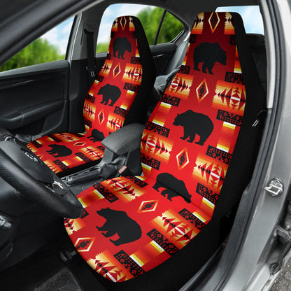 Seven Tribes Red Bear Car Seat Covers
