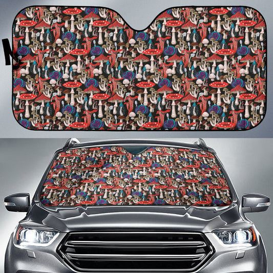 Mushroom Colorful Car Auto Sun Shades