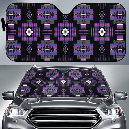 Seven Tribes Purple Car Auto Sun Shades