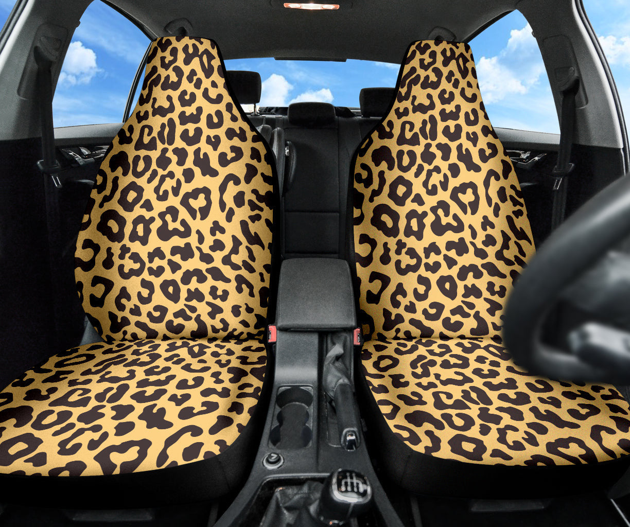 Leopard Skin Print Car Seat Covers