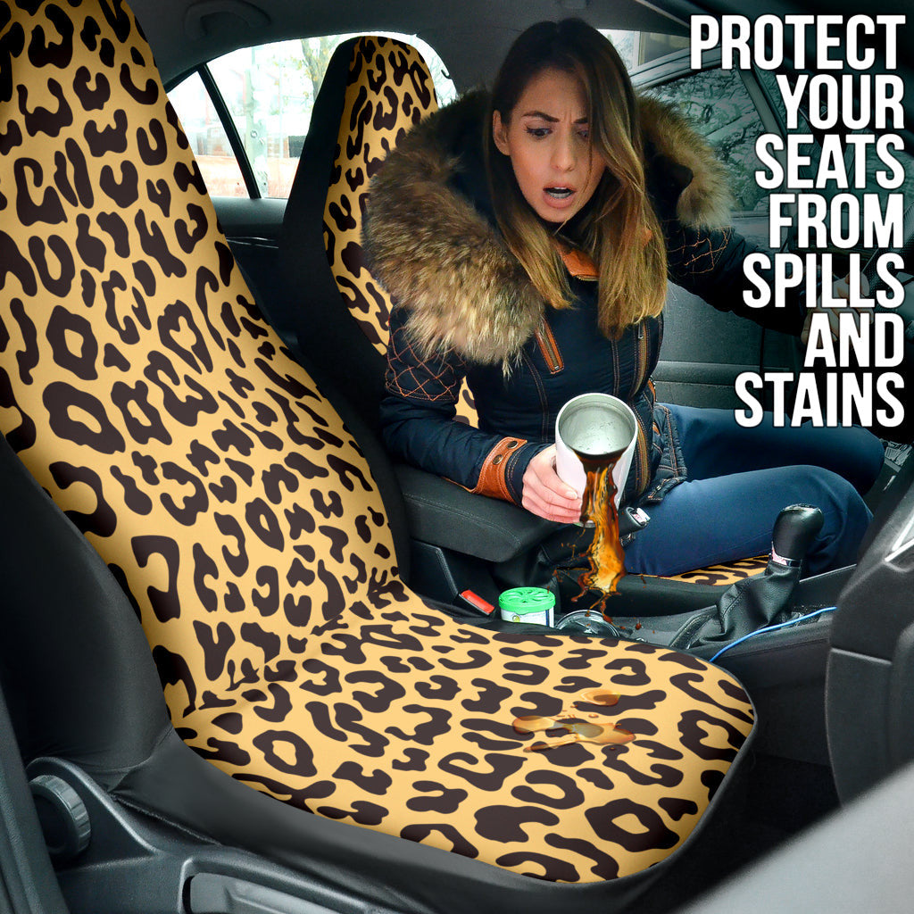 Leopard Skin Print Car Seat Covers