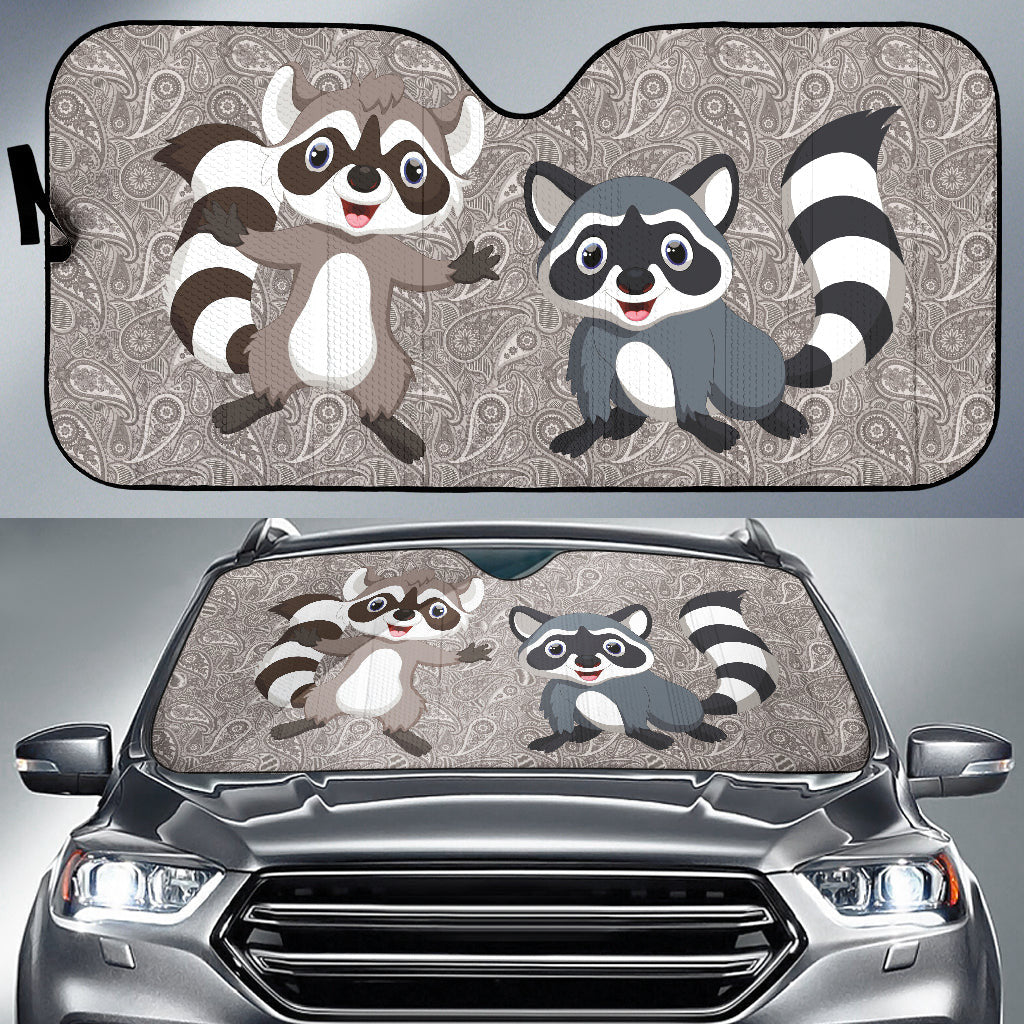Funny Raccoons Animals Car Auto Sun Shades