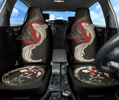 Japan Koi Fish Art Car Seat Covers