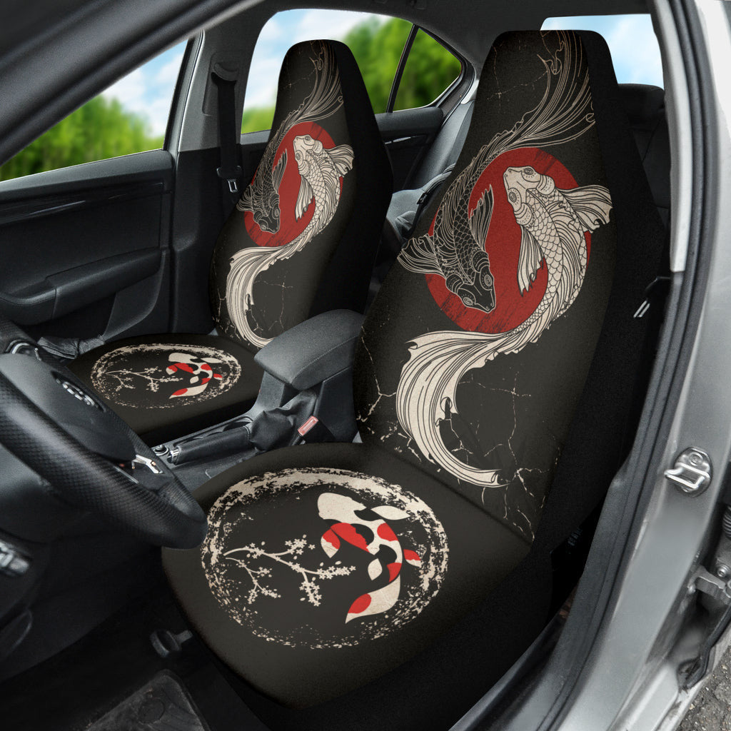 Japan Koi Fish Art Car Seat Covers