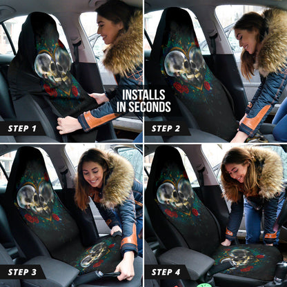 Skull Love Car Seat Covers Amazing Gift Ideas