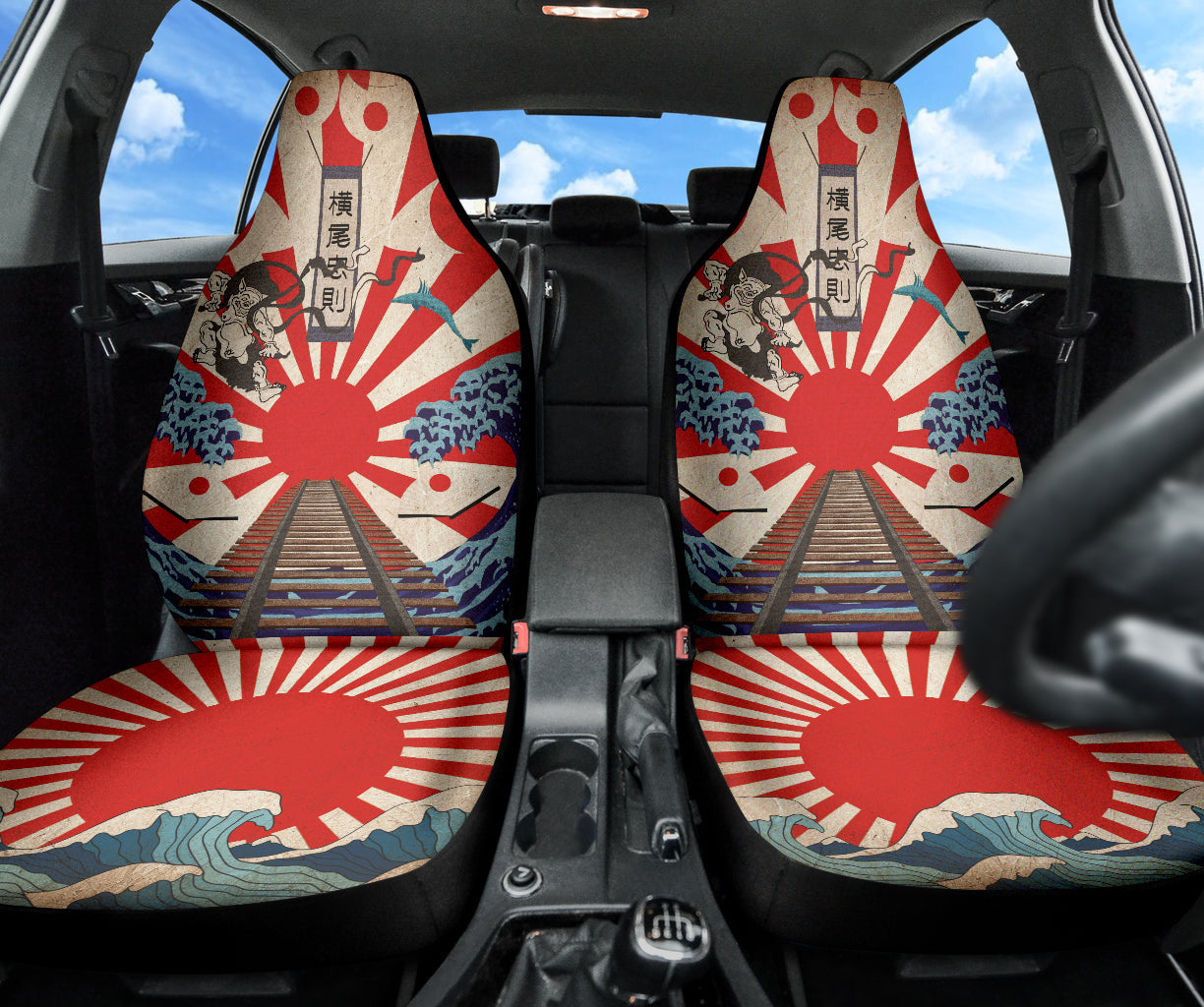 Amazing Car Accessories Decoration Japan Culture Car Seat Covers