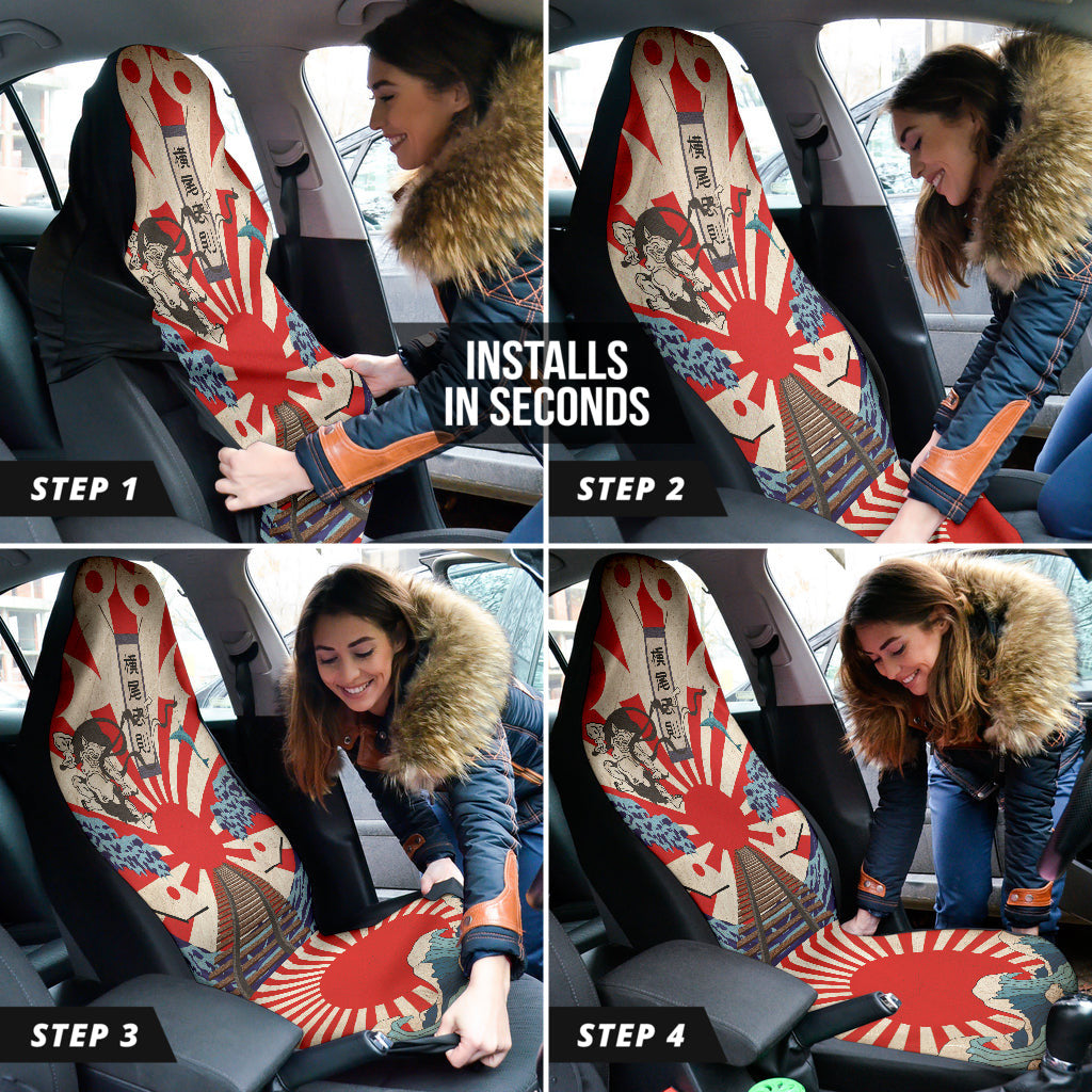 Amazing Car Accessories Decoration Japan Culture Car Seat Covers